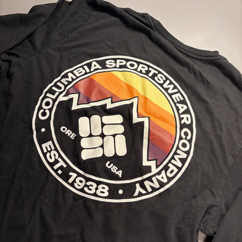 Columbia Sportswear Company Long Sleeve Graphic‎ T Shirt Mens Medium